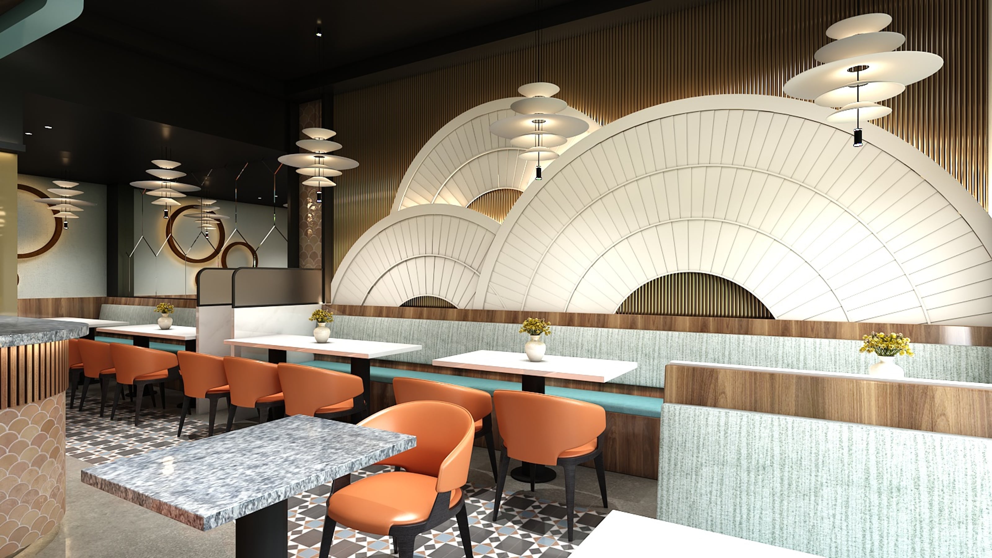 Ambarsari Kulcha Restaurant — Restaurants interior design in Brampton, ON by Theia Design Studio — photo 2