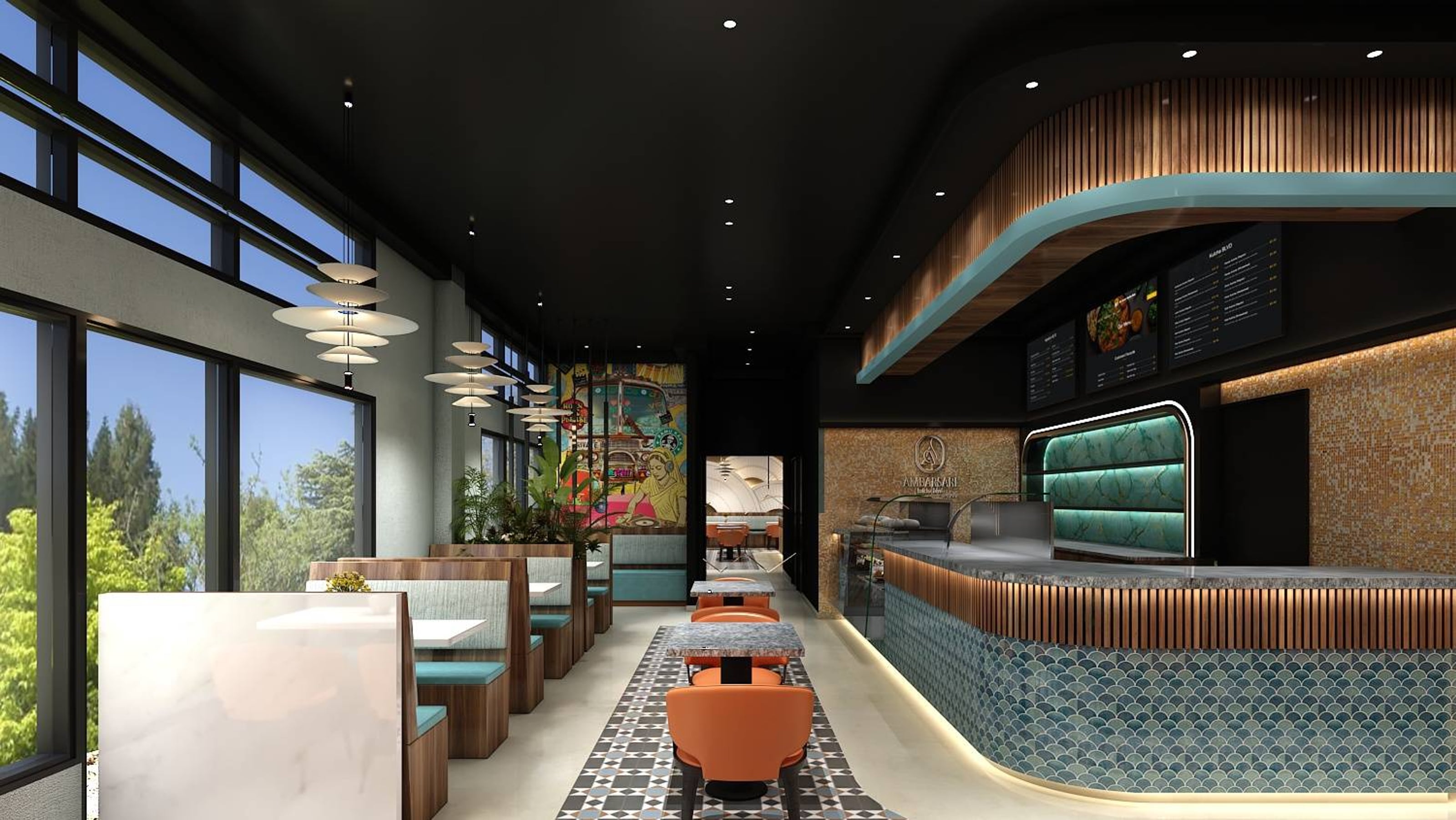 Ambarsari Kulcha Restaurant — Restaurants interior design in Brampton, ON by Theia Design Studio