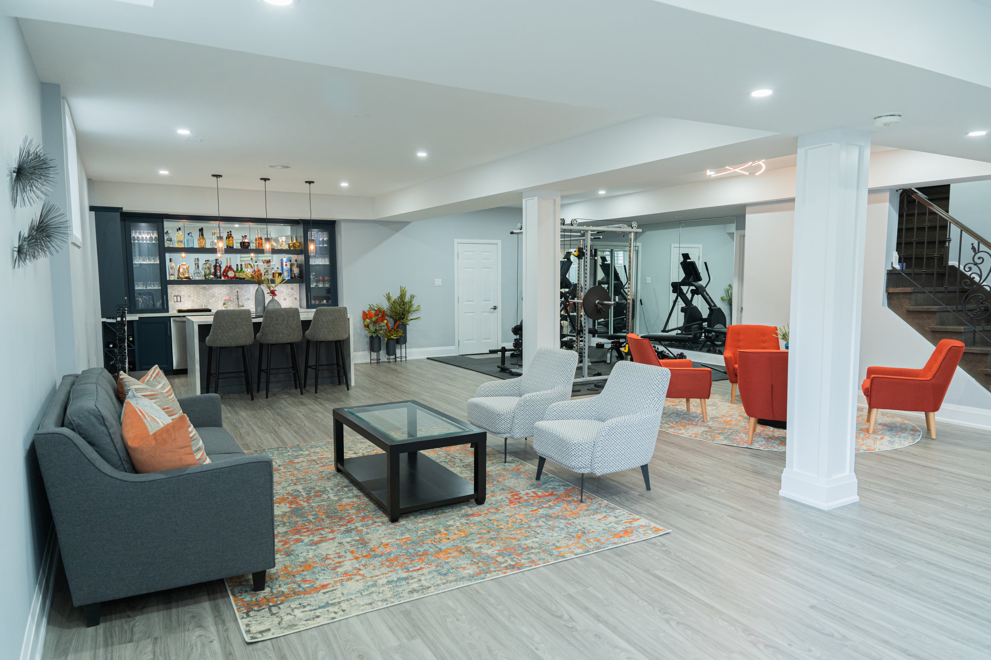 Churchville Basement — Basements interior design in Brampton, ON by Theia Design Studio