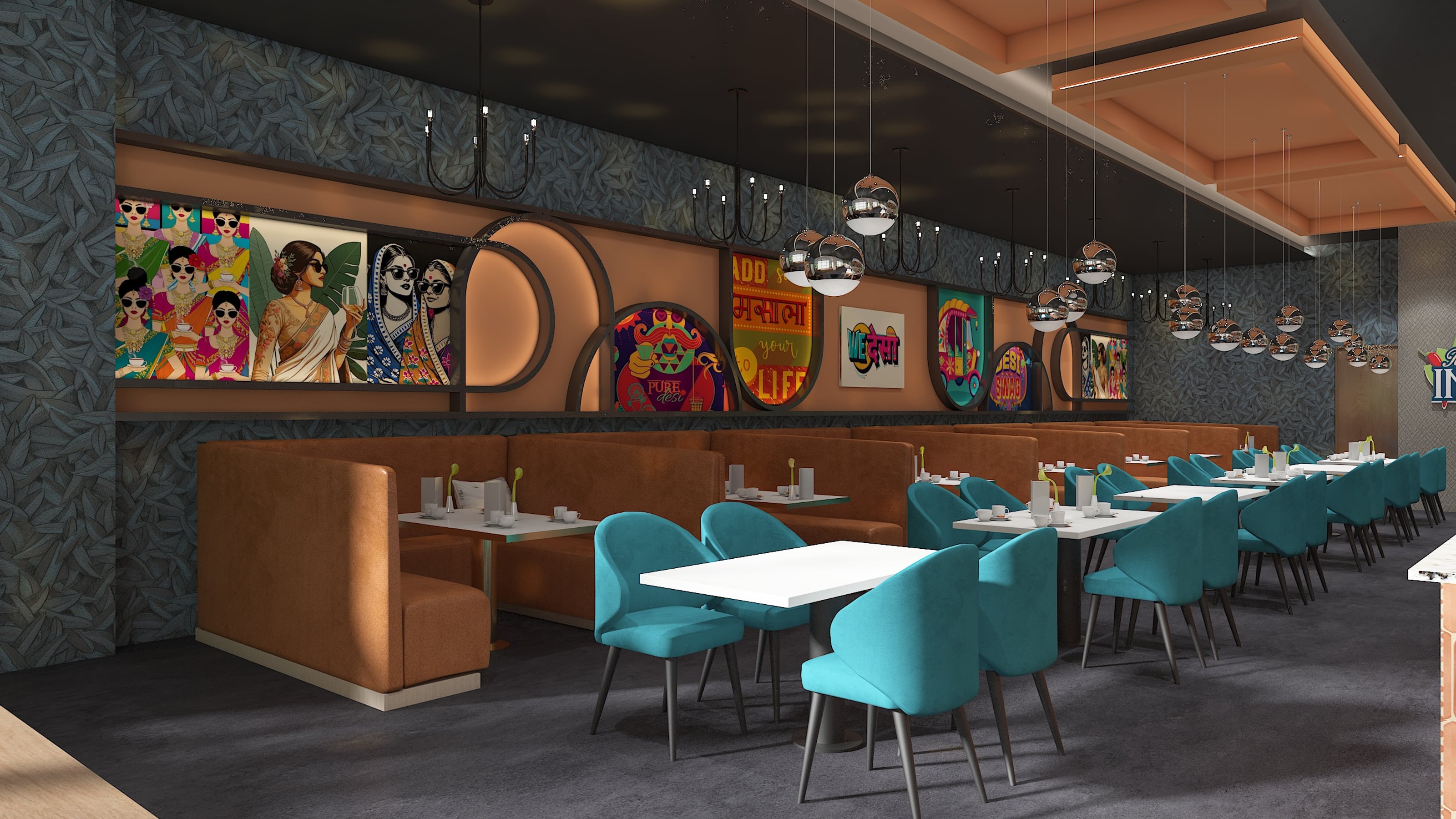 Taste of India — Restaurants interior design in Michigan, USA by Theia Design Studio — photo 4